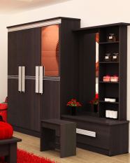 Graver Furniture Lemari Pakaian dan Meja Rias - Paket Hemat