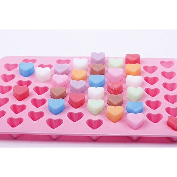 Griya Cetakan Silikon Coklat Permen Puding Praline Pudding Jelly Agar Ager Craft Little Heart Silicone Warna Random