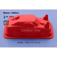 Griya Cetakan Kue Puding Jelly Cake BIG CAR Silicone Warna Random