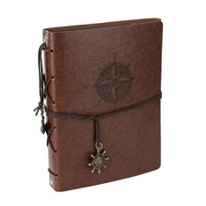 Große Lederne Abdeckung Selbstklebendes Fotoalbum Weinlese-Einklebebuch MIT Protokoll Ideales Abbildungs-Album Für Weihnachtsgeschenk, Brown-Intl