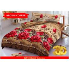 Grosir Sprei Kintakun D'luxe 180x200 Brown Coffee ( King size ) Murah