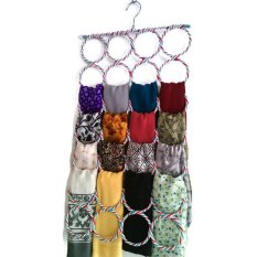 Grosir Station - Gantungan Jilbab Bulat Origami 28 Ring / Syal Scarf Belt / Gantungan Hijab Unik Murah