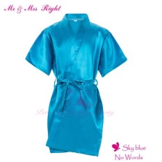 Gx Baru Arrival Perempuan Polos Jubah Jubah Mandi Berpakaian Gaun untuk Wanita Kecil Dapat Disesuaikan Bunga Pesta Gadis Pakaian Kimono Satin Piyama -Internasional