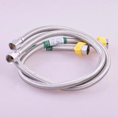 GX Stainless steel braided hose toilet water heater water hose
faucet hot and cold water 4 points hose high pressure
explosion-proof Bronze wire 30 cm / root - intl