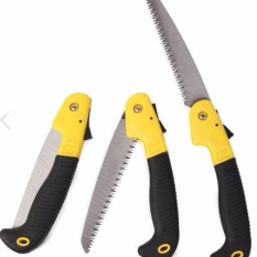 HAF Gergaji Lipat Portable Folding Saw Serbaguna Black Yellow 210 mm