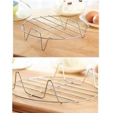 HAN Tatakan Panci/Kukusan Stainless Tebal Kaki 4 20x20x2.5 TP481 - Perak