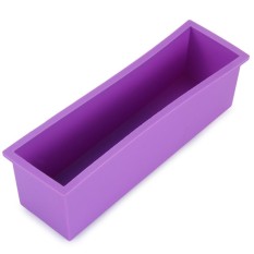 Handmade Sabun Silicone Rectangle Cetakan Pastry Roti Bakeware 1.2L-Intl