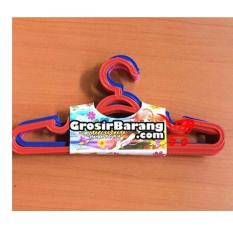 Hanger Anak Sandina Warna Warni Hanger Laundry Gantungan Baju plastik isi 12 pcs