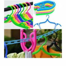 Hanger Lipat Baju Travel Gantungan Jemuran Pakaian Multifungsi Laundry Kebersihan Underwear Jemur Celana Munafie