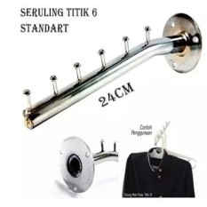 Hanger Suling - Hanger - Gantungan Baju - Hanger Murah / 6 Titik