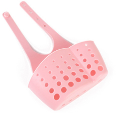 Gantungan Drain Bag Basket Bath Penyimpanan Gadget Alat Rumah Tempat Cuci Piring Holder Pink
