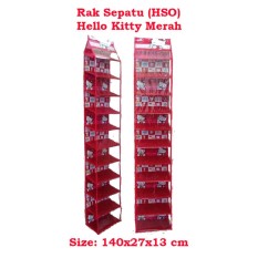 Hanging Shoe Organizer HSO Rak Sepatu Gantung Karakter 9 Sekat Retsleting