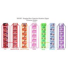 Hanging Shoes Organizer Karakter Zipper / Rak Sepatu Gantung - Hello Kitty