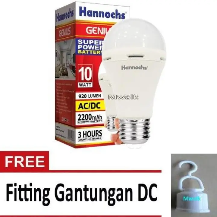 Hannochs Lampu Led Emergency Genius Touch Lamp 10 Watt Lazada Indonesia