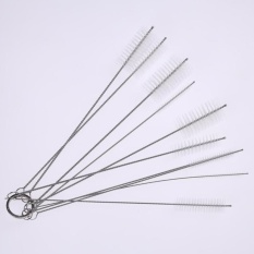 Happy Kehidupan 10 Pcs Botol Straw Washing Cleaner Bristle Kit Cleaningbrush Set Tabung Reaksi (Putih)-Intl