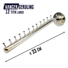 Hanger Gantungan Baju Dinding Besi 12 Titik - Import