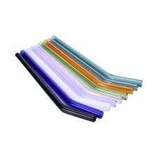 Health Baby Drinking Straws Milk Special Fine Curved Glass Pipet Environmental Glass Pipette Drinking Straws Eco-friendly 1PC