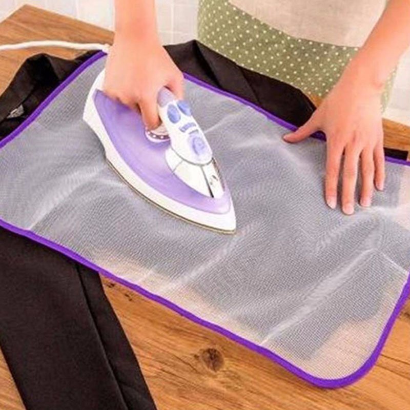 Tahan Panas Setrika Kain Pelindung Isolasi Pad-Hot Home Ironing Mat Mesh White 40*60 Cm-Intl