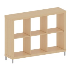 Herman Dexter Kabinet - Rak Buku - Rak TV - Pembatas Ruangan - Q'Box Cabinet 32 - Maple