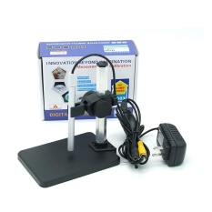 High Definition Digital Mikroskop Pembesaran 1-600X Magnifier Alat Pembesar Pen Gaya HD 2.0MP Video AV Interface Built-In 6 Lampu LED A006-Intl
