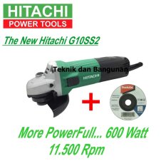 Hitachi Mesin Gerinda Tangan G10SS2 + 1pcs Batu Gerinda Makita
