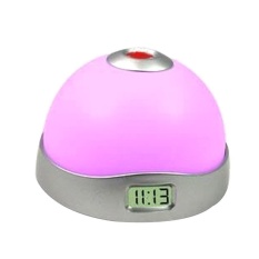HKS Laser Proyeksi 7 Warna Ubah LED Lucu Alarm Clock-Intl