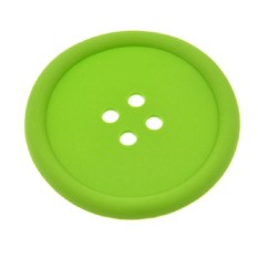 HKS Silikon Coffee Placemat Tombol Coaster Cangkir Mug Kaca Beverageholder Mat Pads Taplak Kopi Ramah Lingkungan Hijau-Intl
