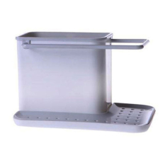 HKS Rak Wastafel Organizer Caddy Rak Gantung untuk Sabuk dan Dasi (Abu-abu)