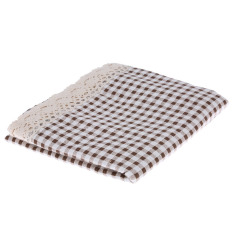 HL Cotton & A MP; Linen Taplak Meja Rectangle Debu-bukti Tableclothcoffee Meja Makan Cover untuk Rumah/Restoran 100*140 Cm