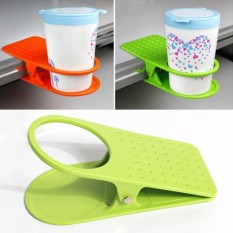 Hlying 1 Pcs Meja Drink Cangkir Klip Kopi Mug Rapat Kantor Desklap Warna Acak-Internasional