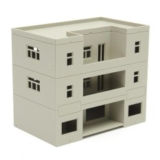 HO Skala Bangunan (Gedung Apartemen) 1:100 untuk HO Gauge Model Kereta B-Intl