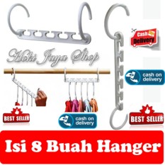 HOKI COD - Magic Hanger Gantungan Baju Multifungsi - 8 Pcs - Multi Colour