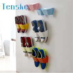 Rumah Kreatif Plastik Shelf Stand Kabinet Display Bedroom Wall Shoes Rack Storage Organizer-Intl
