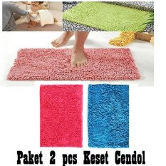 Home-Klik Keset Cendol Paket 2 Pcs Microfiber High Quality - Keset cendol- Multi color (Keset cendol paket 2 pcs)