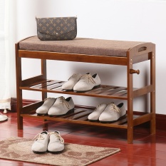 Rumah Modern High-end (Bambu Terbuat) Rak Sepatu. 62X29X50 CM-Intl