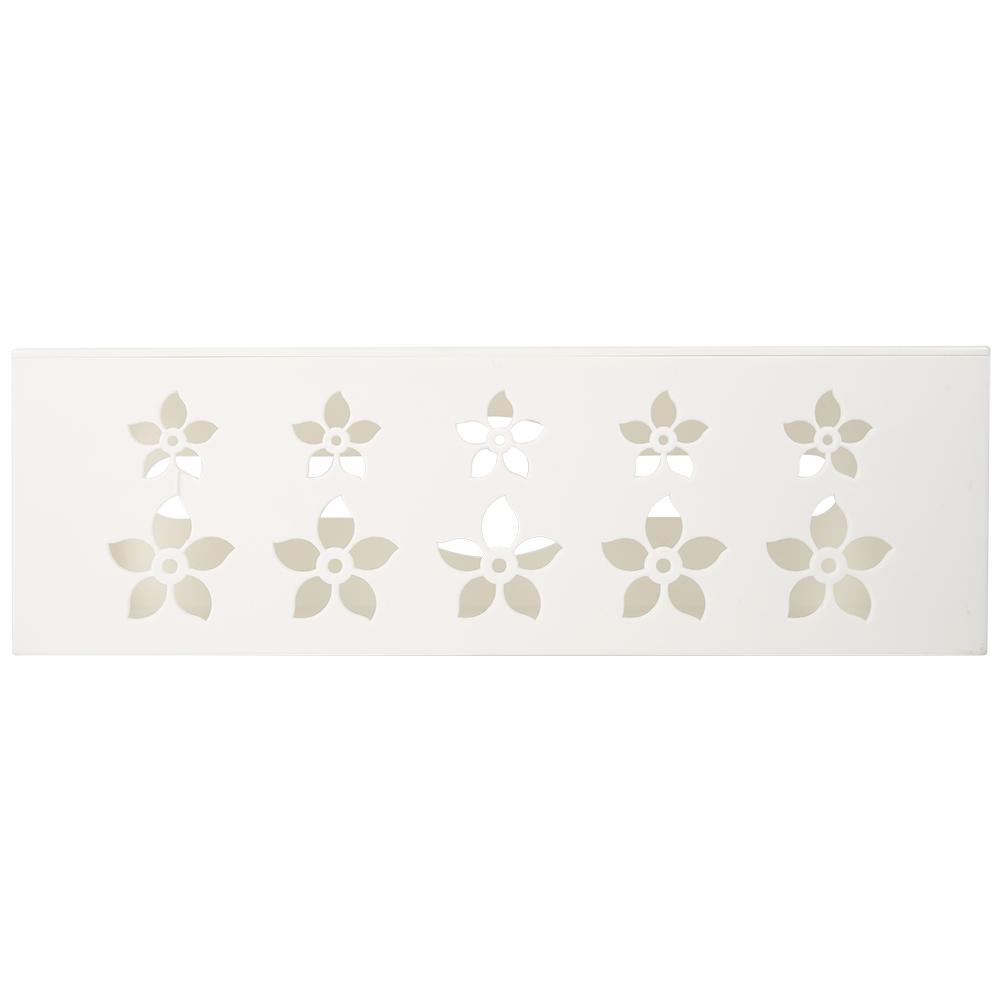 Rumah Kantor Manajemen Kabel Kotak Kawat Power Strip Tidy Storage Organizer Case (Putih L)-Intl