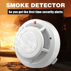 Home Safety System Smoke Alarm Kebakaran Bertenaga Baterai Tester Detektor Asap Sensor-Intl