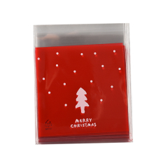 Homegarden Kue Tas Plastik Selamat Natal 100 Pcs Merah