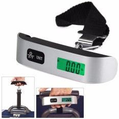 Hostweigh NS-14 LCD Elektronik Skala 50Kg Kapasitas Tangan Pembawa Koper Digital Beratnya Alat Termometer-Internasional