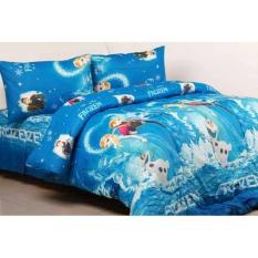 HOT PROMO Sprei Katun Jaxine Frozen Blue 90X200x20 N83