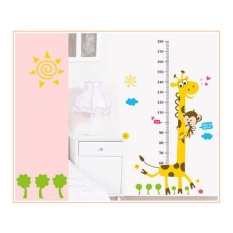 Hot Jual Jerapah Anak-anak Room Decor Wall Stiker Tinggi Growth Chart Kids DIY-Intl