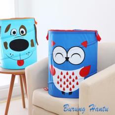 HW Keranjang Pakaian/ Laundry Bag Karakter - Biru Tua