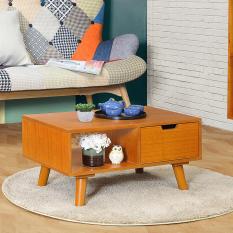 iFurnholic Retro Tea Table - Meja Mini Serbaguna - Coklat - Gratis Pengiriman Pulau Jawa dan Denpasar