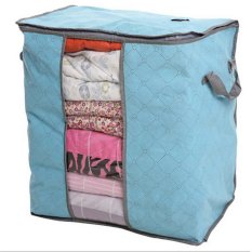 Igrosir Storage Bag Storage Box Tempat Penyimpanan Pakaian selimut bed cover - Biru