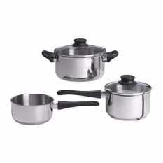 Ikea Annons Peralatan Masak Set Isi 5 Kaca Baja Tahan Karat - Abu Abu