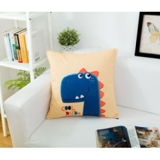 Ikea cartoon canvas pillow cushion sofa cushions office car waist cushion bed backrest pillow cover containing core