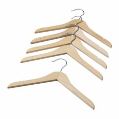 Ikea Hanga Gantungan Baju Anak Bahan Kayu Solid - 5 Pcs