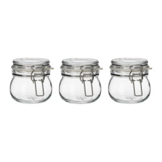 IKEA KORKEN Stoples Kaca Bumbu / Selai 3 Pcs