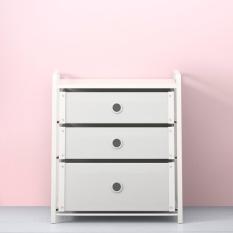 Ikea LOTE lemari 3 laci warna putih