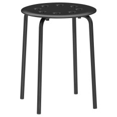 IKEA Marius Bangku - Hitam